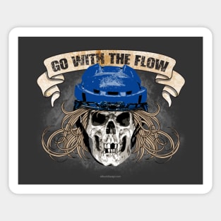 Go With The Flow (Hockey Hair) Sticker